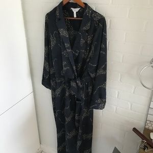 Addition Elle - Navy Leopard Print Jumpsuit with pockets - Plus Size 20